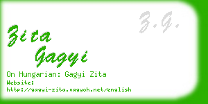 zita gagyi business card